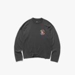 247 Torch Boxy Long Sleeve T-Shirt - Washed Black