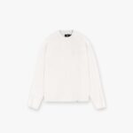 Waffle Long Sleeve T-Shirt - Flat White