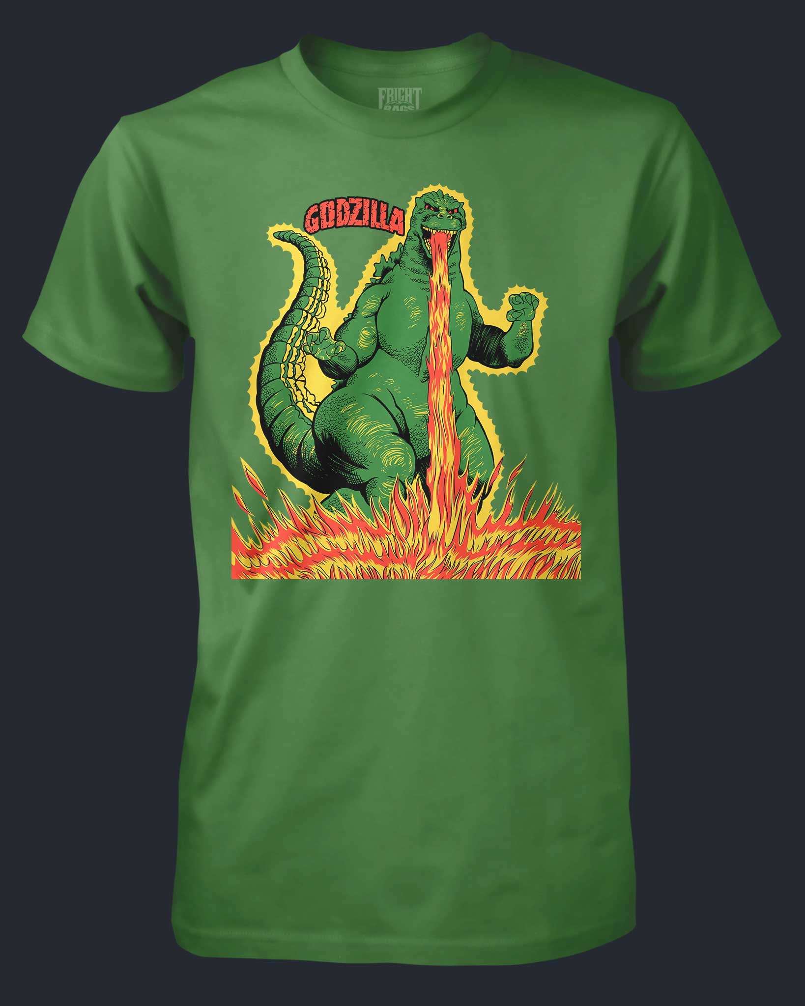 02978-Godzilla-HalloweenSmockTee-shirt.jpg Godzilla - Halloween Smock Tee - Image 1