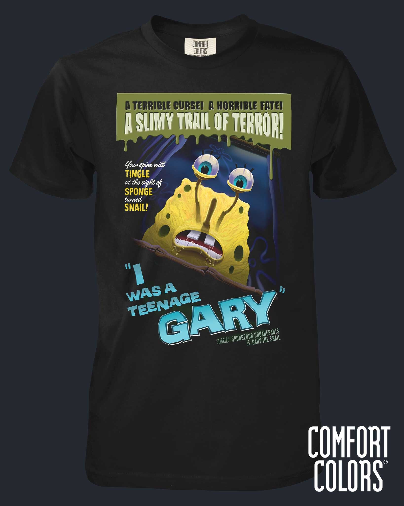 03216CC-Spongebob-IWasATeenageGary-s.jpg Spongebob Squarepants - I Was A Teenage Gary - Comfort Colors - Image 1