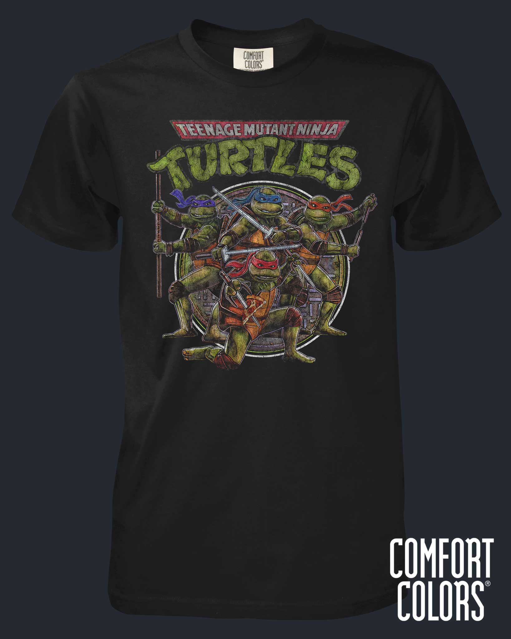 03751CC-TMNT90-ThisIsNoCartoon-s.jpg Teenage Mutant Ninja Turtles (1990) - This is No Cartoon - Comfort Colors - Image 1