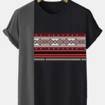 Men's Casual Vintage Print T-Shirt 038