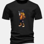Regular Fit Carton Duck Print Cotton T-Shirt