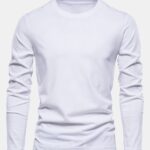 Basic Long Sleeve Cotton T-Shirt