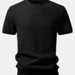 Waffle Ribbed Hem T-Shirt