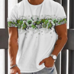 Men's Casual Vintage Print T-Shirt 033
