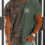 Men's Casual Vintage Print T-Shirt 017