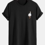 Regular Fit Duck You Print Cotton T-Shirt