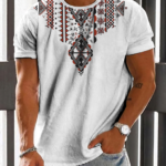 Men's Casual Vintage Print T-Shirt 008