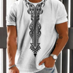Men's Casual Vintage Print T-Shirt 006