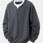 Raglan Sleeve 2 In 1 Waffle T-Shirt