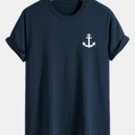 Regular Fit Anchor Print Cotton T-Shirt