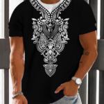 Men's Casual Vintage Print T-Shirt 005