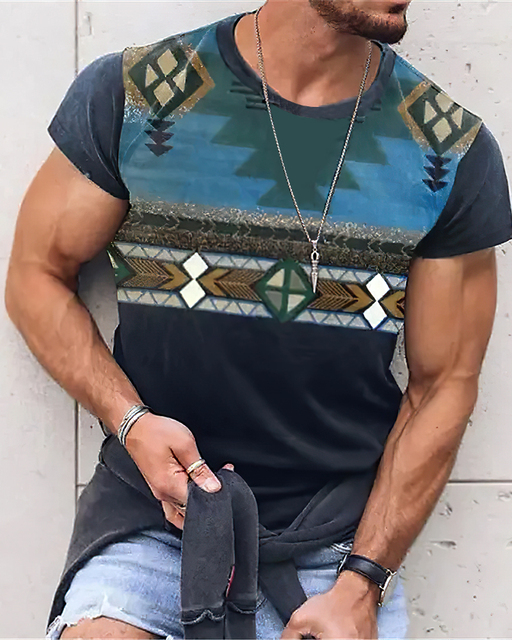 4e0ff38efd87b0a24cd12f8db2e463a9.png Men's Casual Vintage Print T-Shirt 020 - Image 1