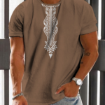 Men's Casual Vintage Print T-Shirt 010