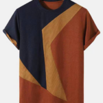 Men's Casual Vintage Print T-Shirt 035