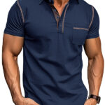 Suitmens Men's Cotton Solid Color Simple Fashion Polo Top