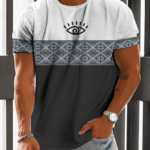 Men's Casual Vintage Print T-Shirt 026