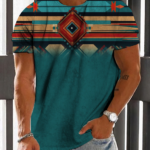 Men's Casual Vintage Print T-Shirt 027