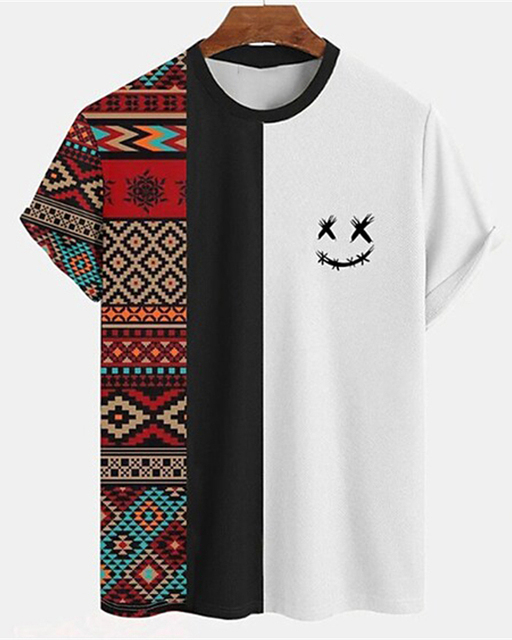 9490a8c631af78ee40a81a99f80b8da6.png Men's Casual Vintage Print T-Shirt 045 - Image 1