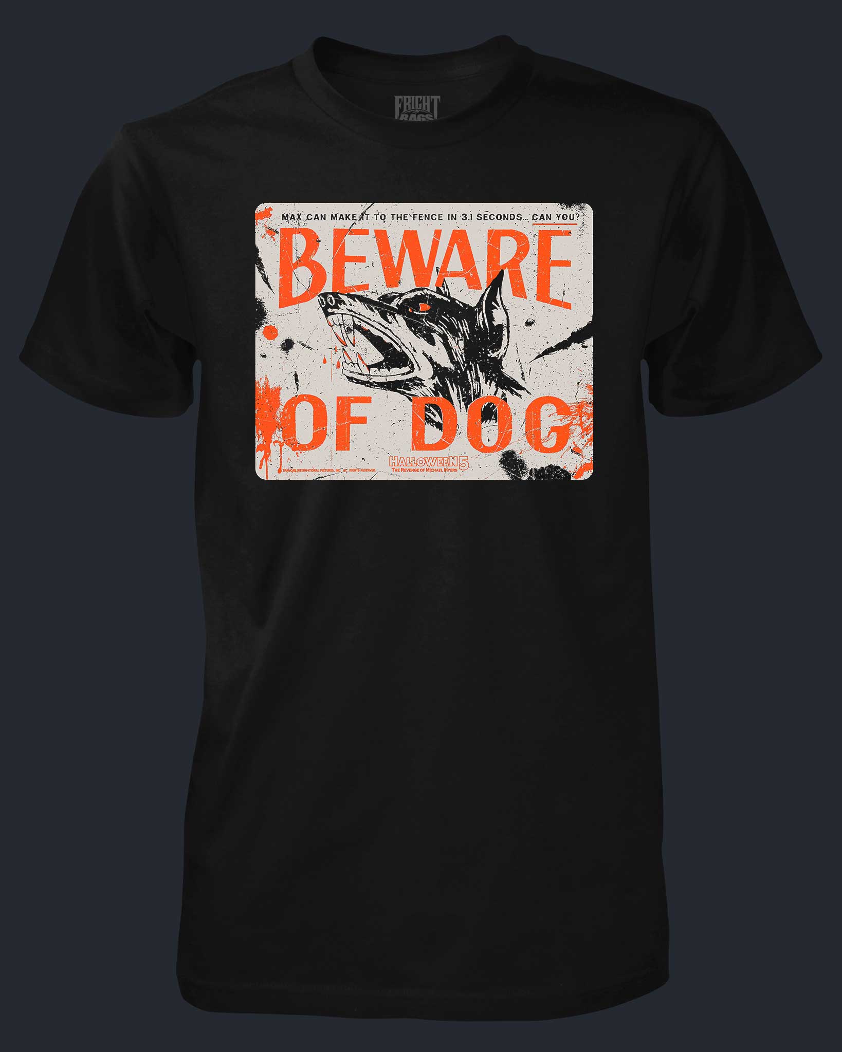 DTG03008-Halloween5-BewareOfMax-shirt.jpg Halloween 5 - Beware of Max - Image 1