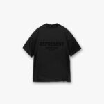 Represent Owners Club Flocked T-Shirt - Black