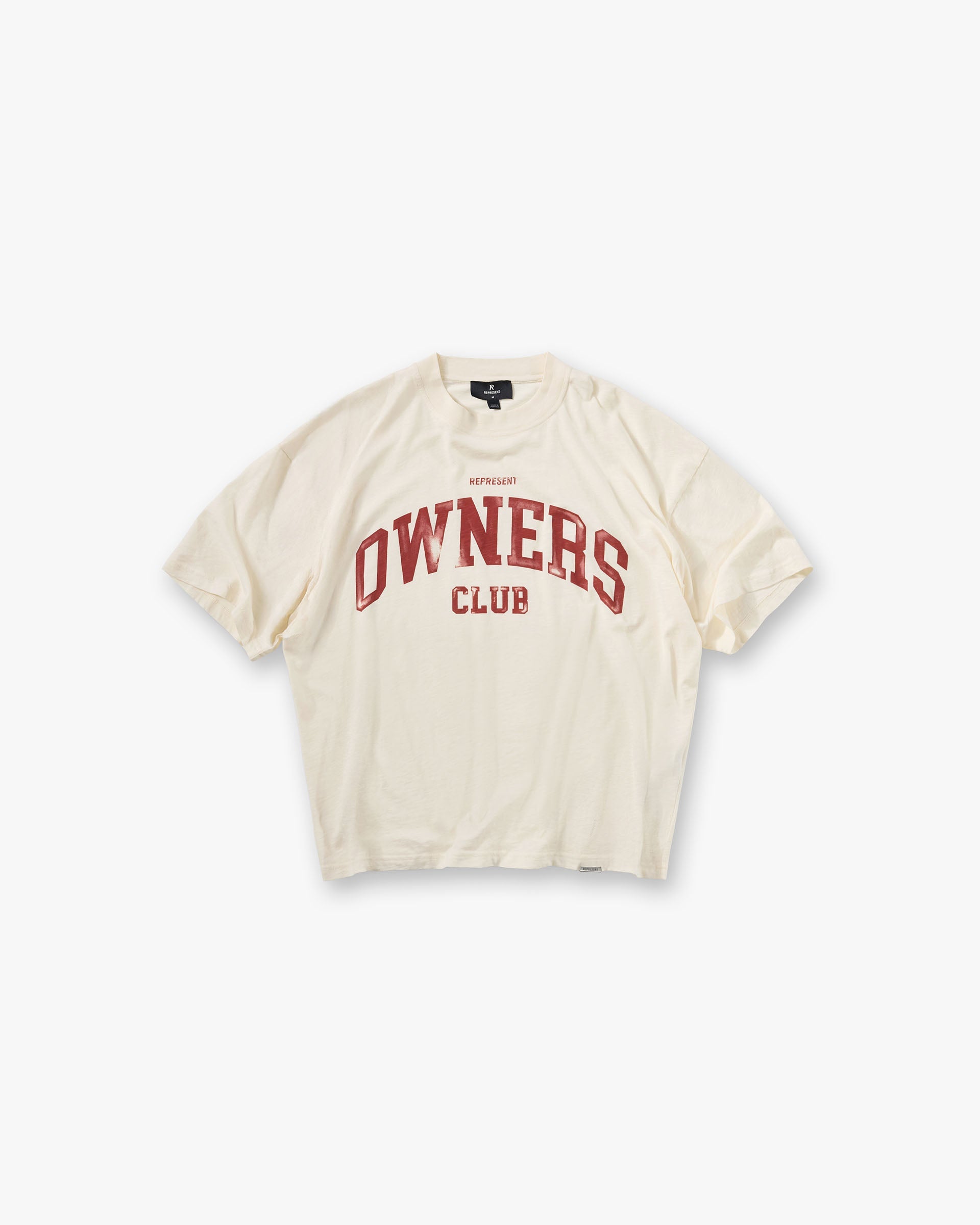KCjUM1W0bHRB6Rh39cdoGDGjnnKYD6BPgRDd0V4URag-1.jpg Represent Owners Club T-Shirt - Buttercream - Image 1