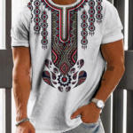 Men's Casual Vintage Print T-Shirt 003