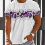 Men's Casual Vintage Print T-Shirt 029