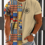 Men's Casual Vintage Print T-Shirt 016