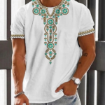 Men's Casual Vintage Print T-Shirt 026