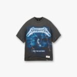 Represent X Metallica Ride The Lightning T-Shirt - Vintage Grey