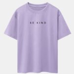 Be Kind Slogan Print Drop Shoulder Oversize T-Shirt