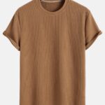 Muscle Fit Ribbed T-Shirt